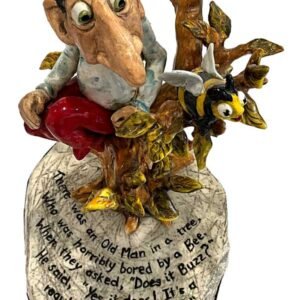Emily Eales, ceramic, Old Man in a Tree