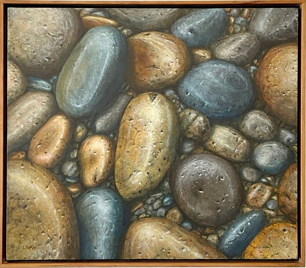 Lindsey Baker, Rock Study II, at the Wharf Gallery Raglan 2023